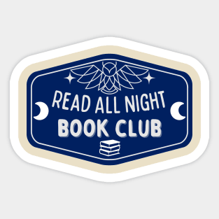 book club - read all night Sticker